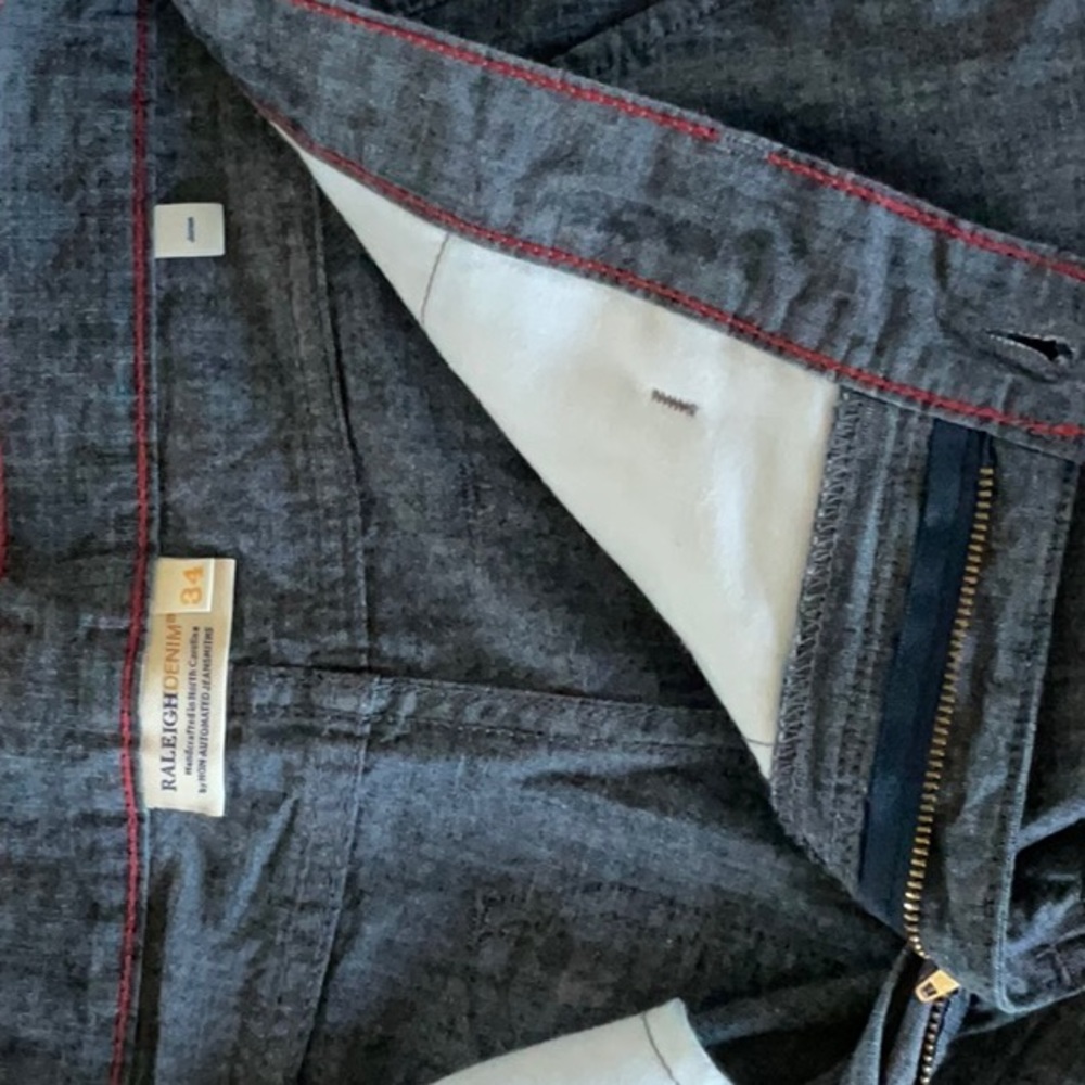 Raleigh Denim Jones 34x32 mens jeans. Like new.